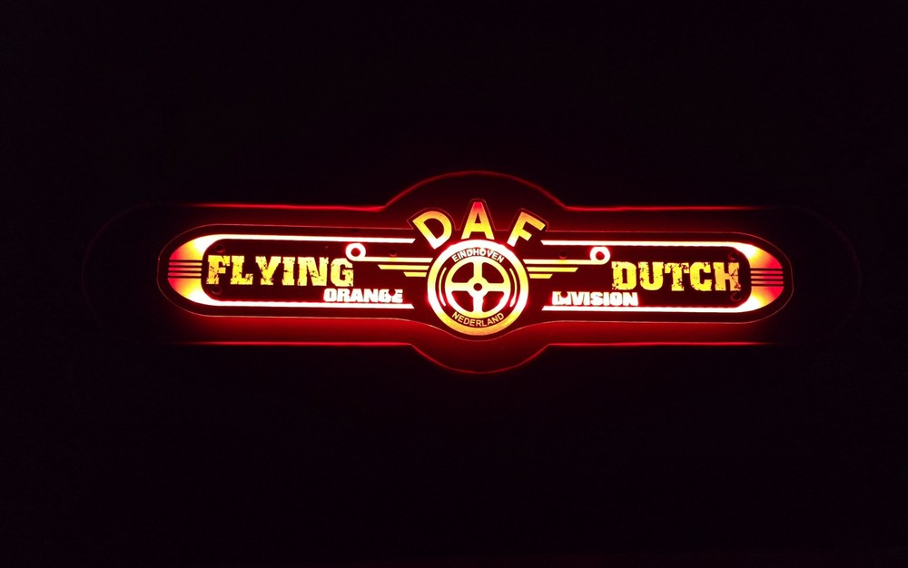 LED Light board with mirror DAF
