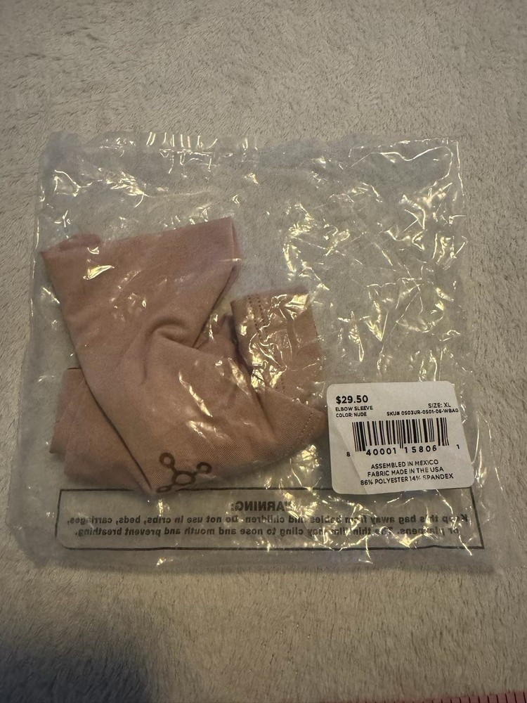 Tommie Copper Support Compression Elbow Sleeve Nude Size X-Large