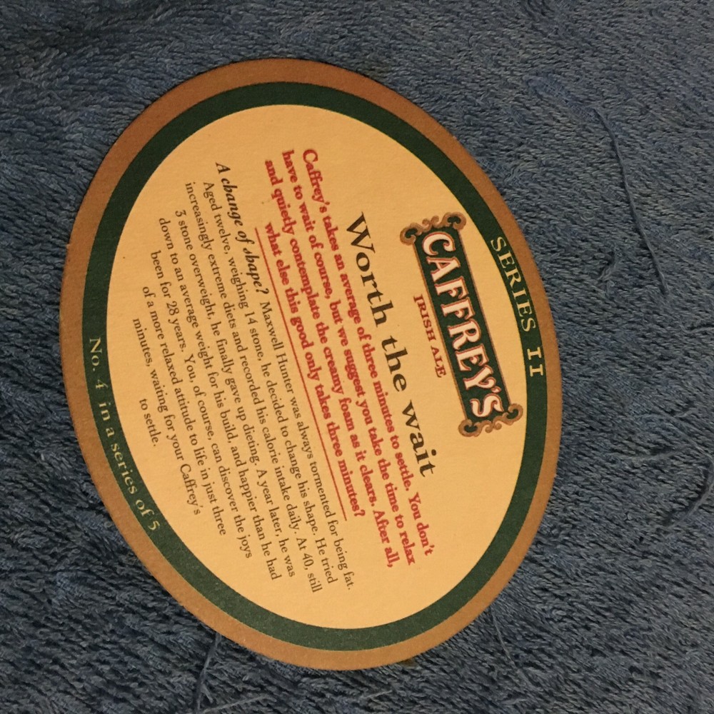 Caffrey's beer Coaster