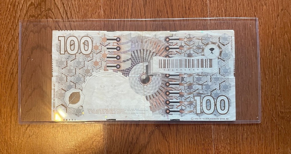 NETHERLAND 100 Gulden, 1992 Banknote VF