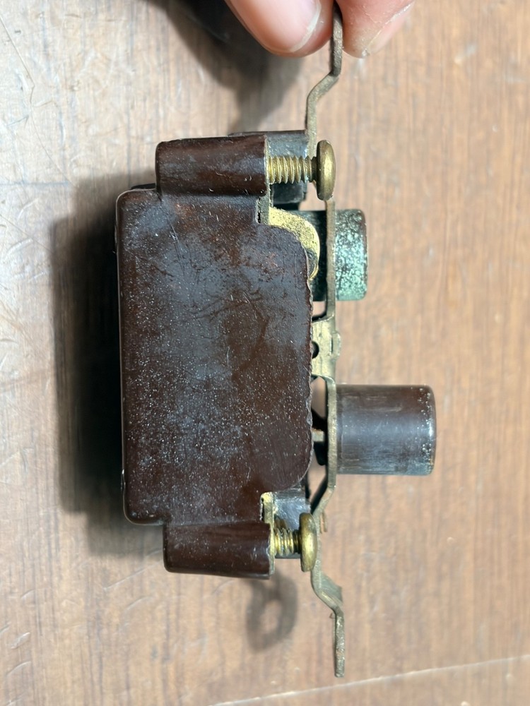 Vintage Push Button Light Switch Single-Pole ON/OFF Chicago standard