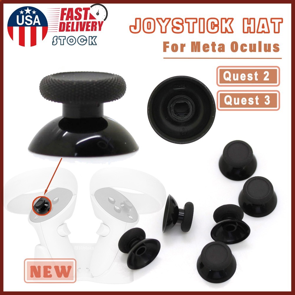 Analog Thumb Stick Joystick Cap Hat Fit Meta Oculus Quest 2 3 Handle Controller