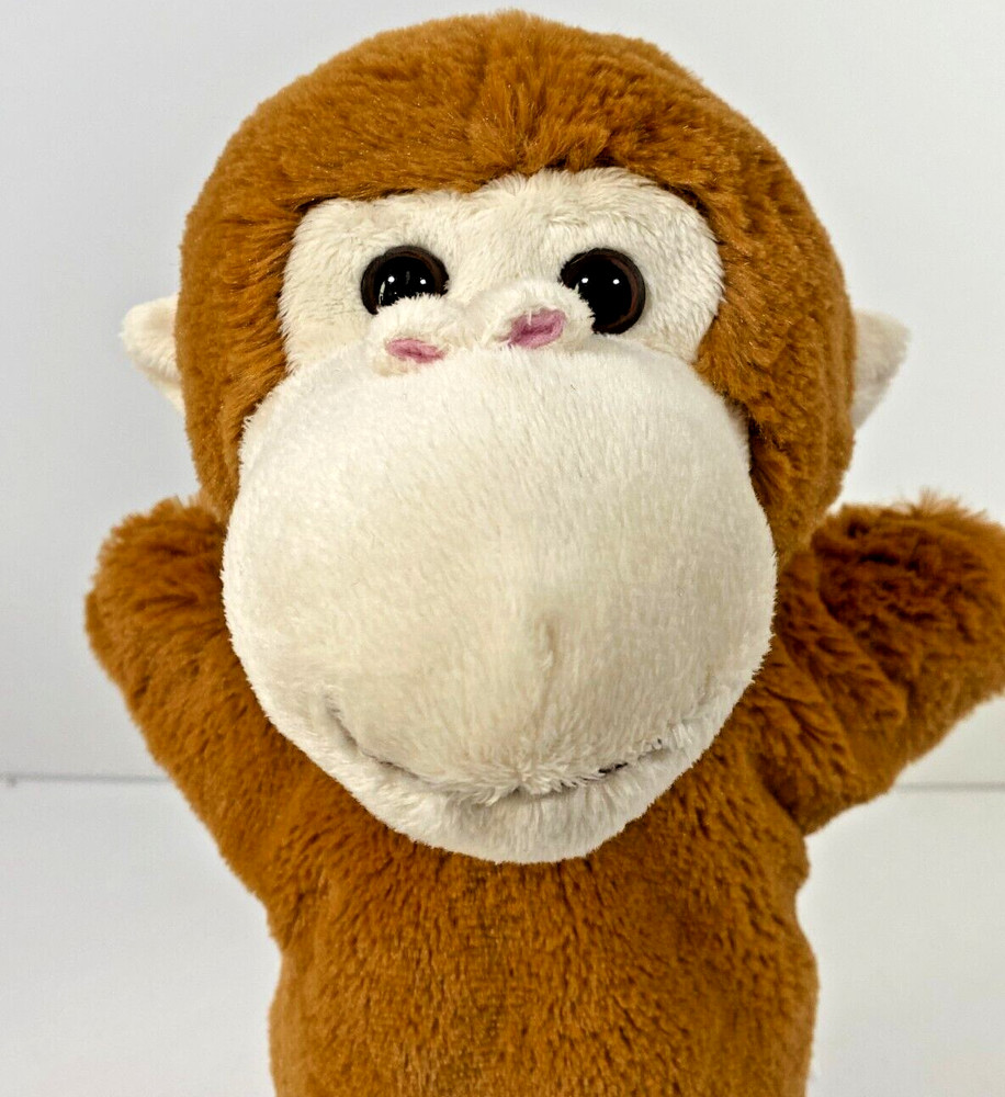 Books A Million Brown Monkey Plush Hand Puppet