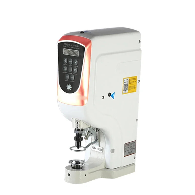 Automatic Buttoning Machine Motorized Big White Button Nail Button Machine
