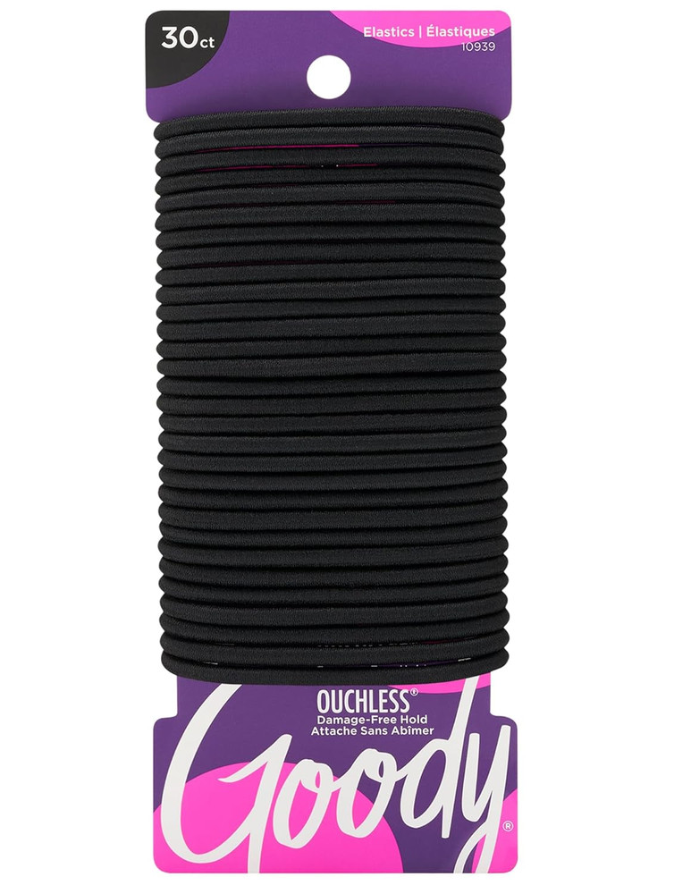 Ouchless Hair Elastics - No Pull, No Breakage, Tangle-Free Hold for Thick, Curly