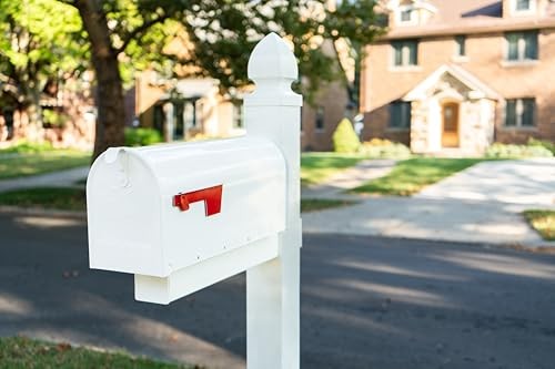 Architectural Mailboxes Whitley Post, Code A/B/C, WP000WAM, White