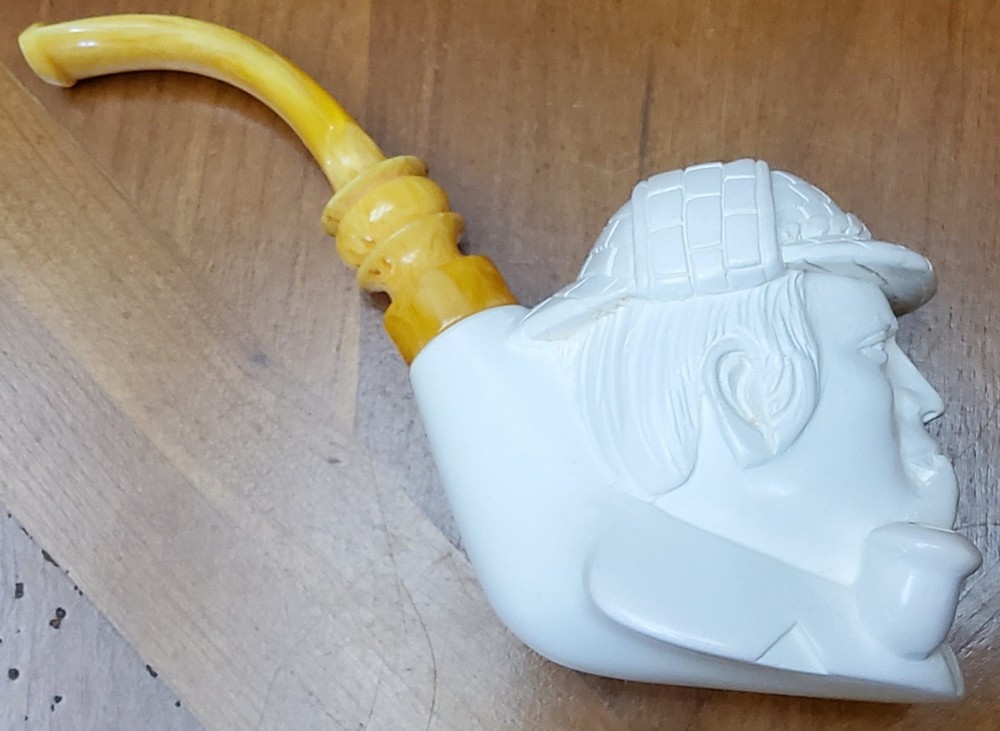 MEERSCHAUM PIPE, SHERLOCK HOLMES, WITH CASE