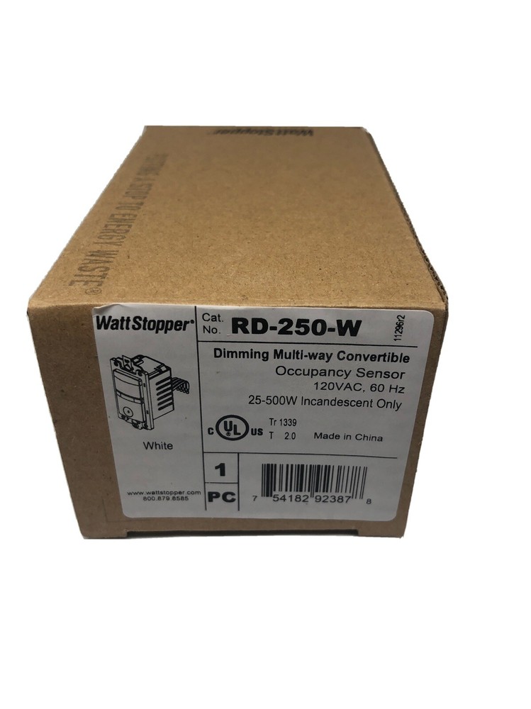 Wattstopper  RD-250-W Occupancy Sensor Dimming Multi-way 120vac