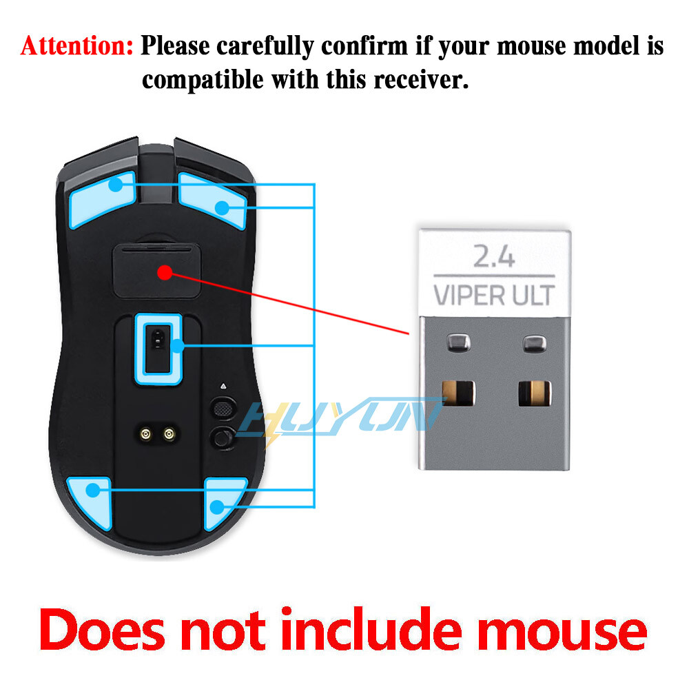 New USB Receiver for Razer Viper ultimate Wireless Gaming Mouse USB Adapter