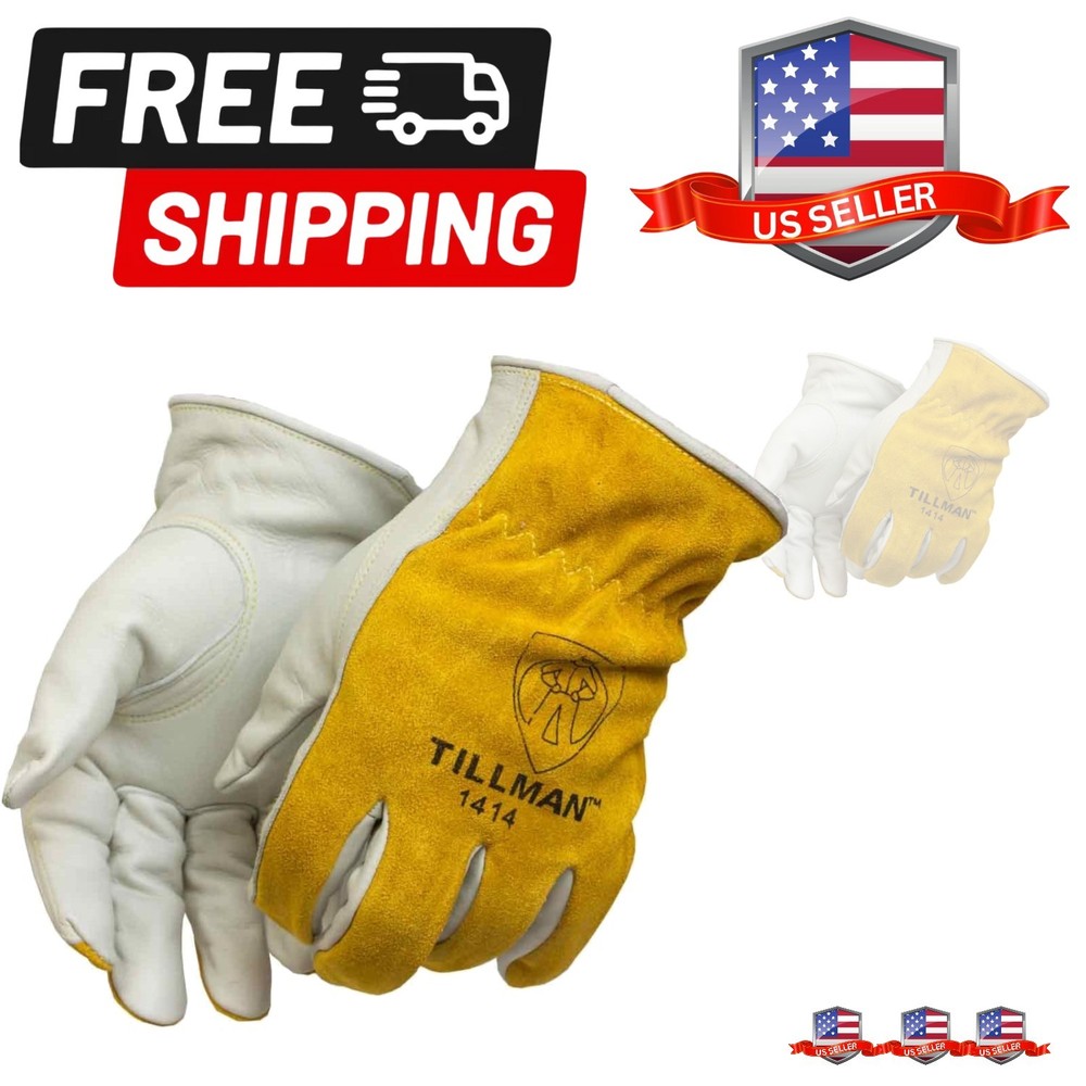 1414 Top Grain/Split Cowhide Drivers Gloves,