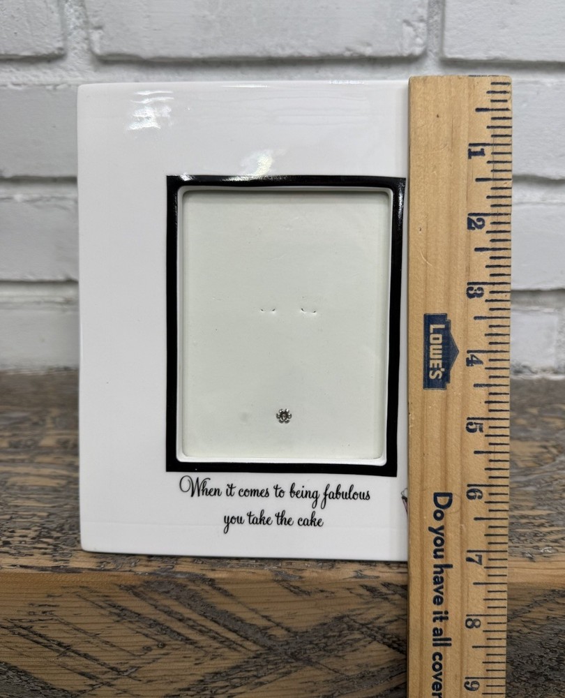 Lenox Wit Wisdom Ceramic Photo Frame Cupcakes