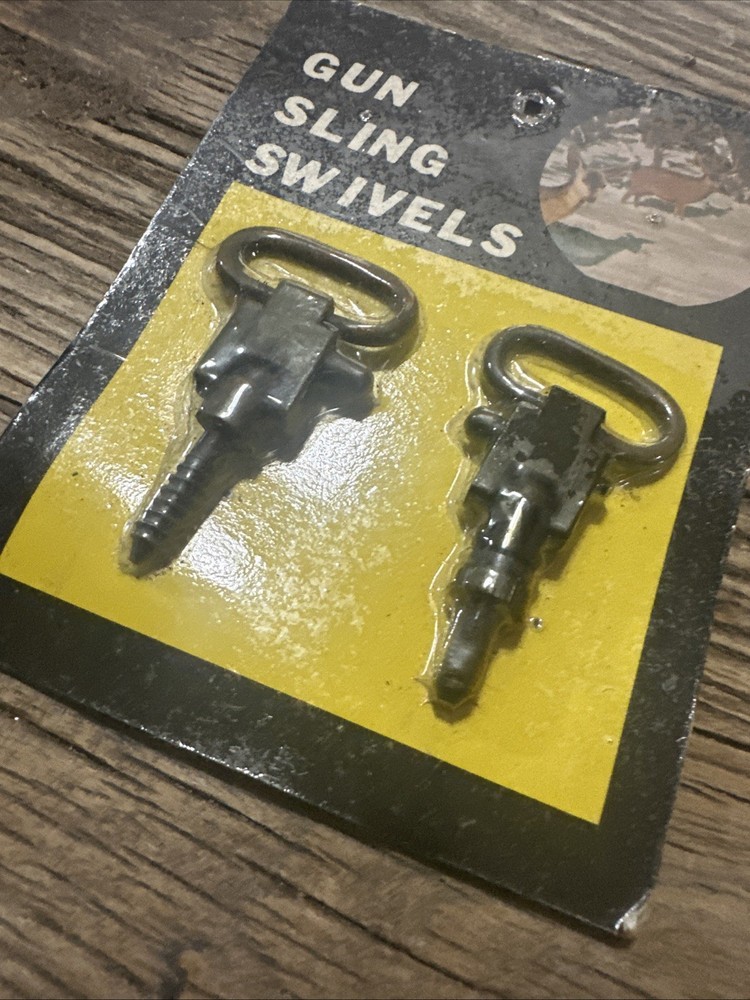 Gun Sling Swivels - 1 Set - Black