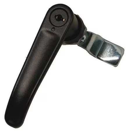 Cam Latch, Keyed, Black Powder Coated,  4Rrg8