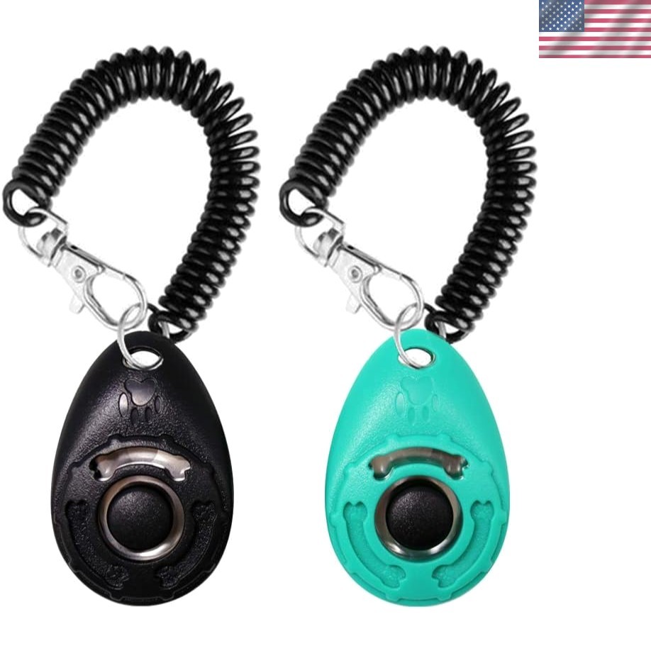 Lightweight Pet Training Clicker with Elastic Wrist Strap - Perfect for Training