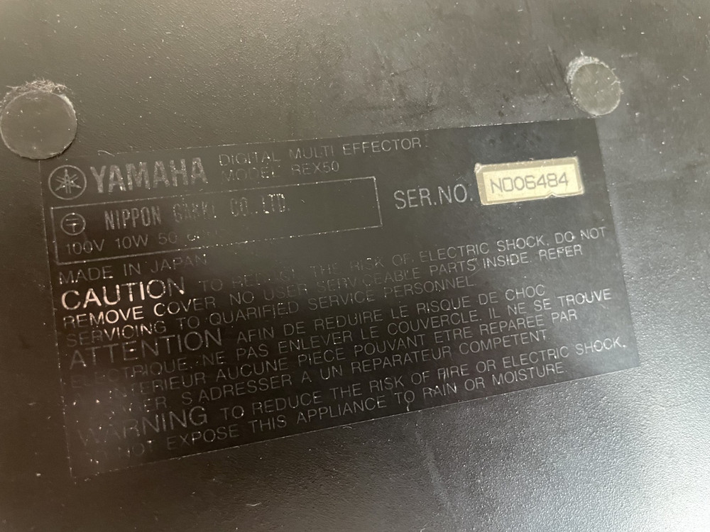 80s YAMAHA REX50 Guitar Digital Multi Effector from JAPAN