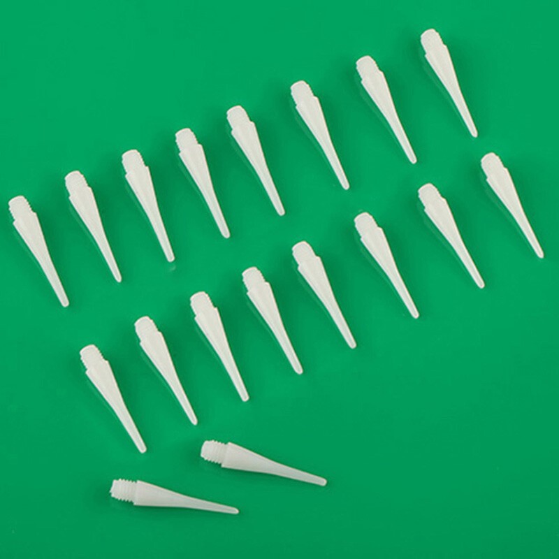 50PCS Durable Soft Plastic Tips Points Needle Replacement New White T5R8