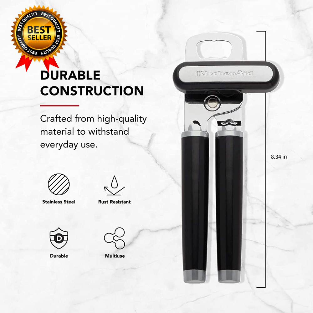 Classic Multifunction Can Opener and Bottle Opener Easy to Use Razor Sharp