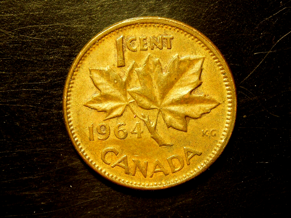 CANADA 1964 1 CENT COIN # 1