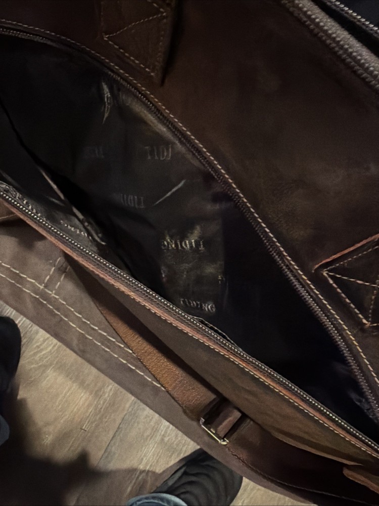 Tiding Leather Messenger Bag