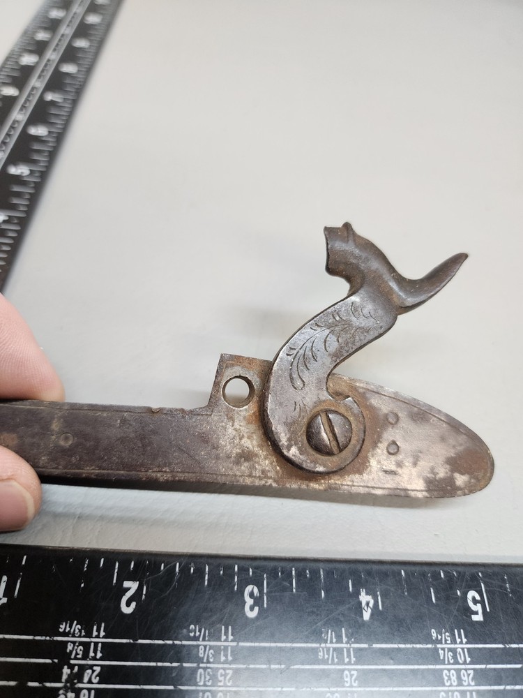 19th Percussion Lockplate Hammer Engraved Ornate