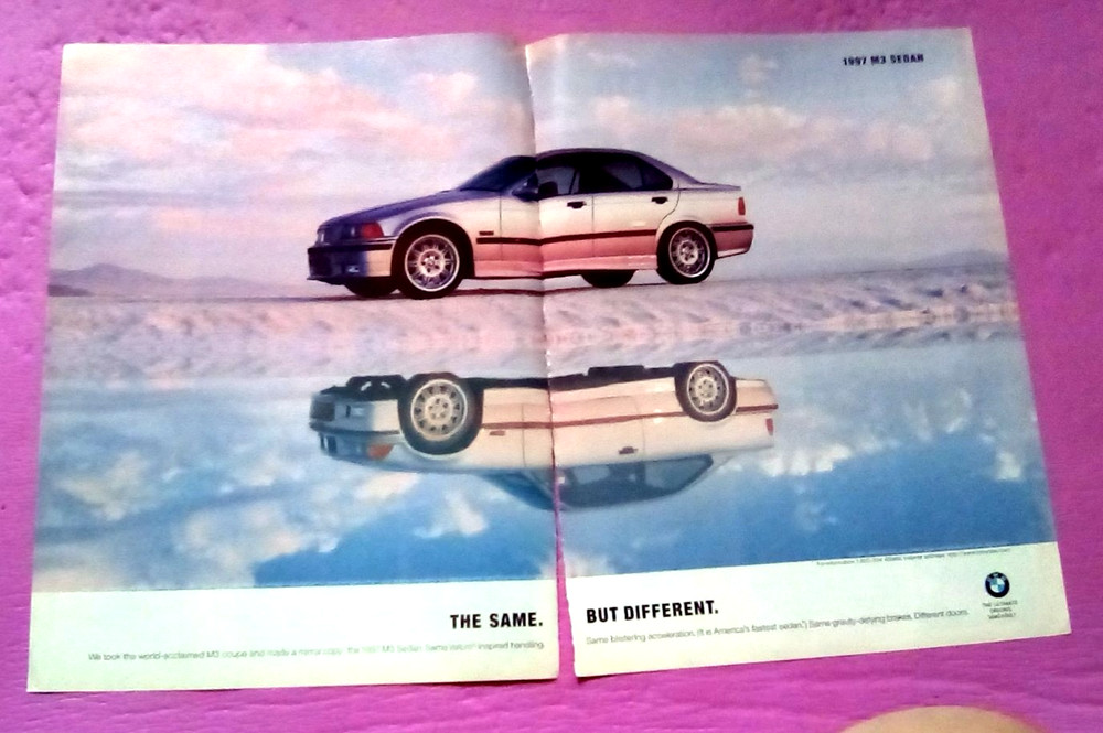 1997 BMW M3 Coupe 2 page Print ad