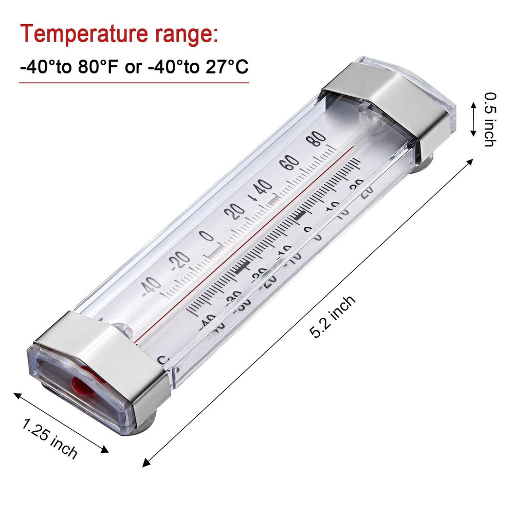 Refrigerator Freezer Thermometer 12 Pack Safe Non Toxic Large Range