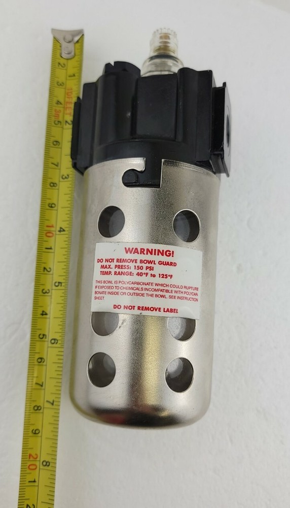 Arrow Pneumatics L352 Lube Poly Bowl 1/4" - Missing A Plastic Cap