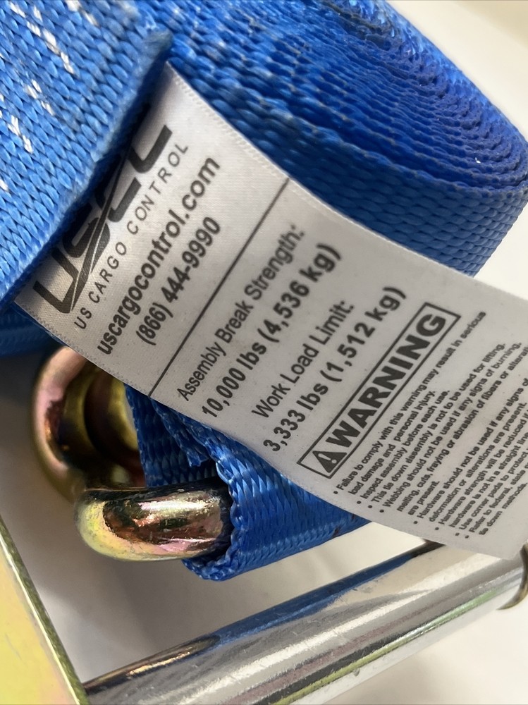 USCC Ratchet Strap Work Load 3,333 Lbs Qty 1