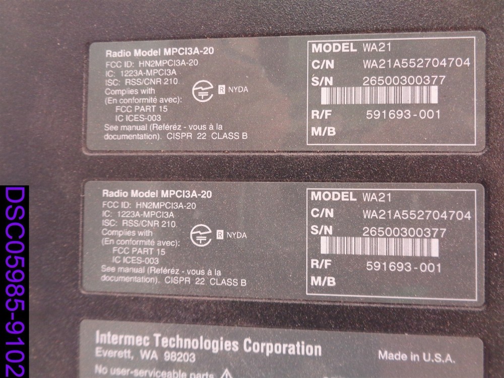 Intermec Wireless Access Point WA21 WA21A552704704