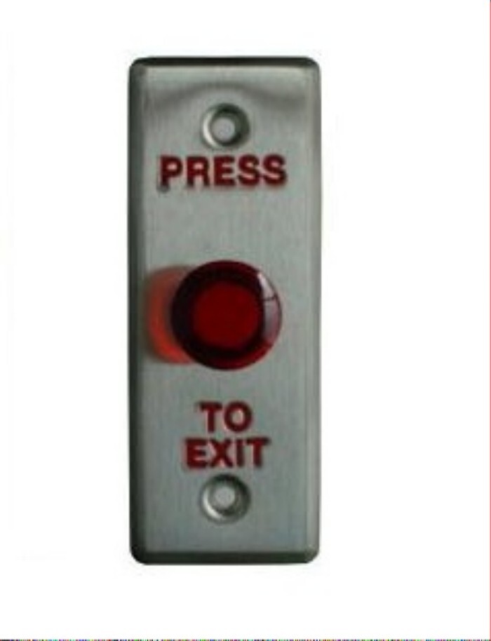 Push to Exit Button with LED for Narrow Door Frame,Reques to Exit Button,NO & NC
