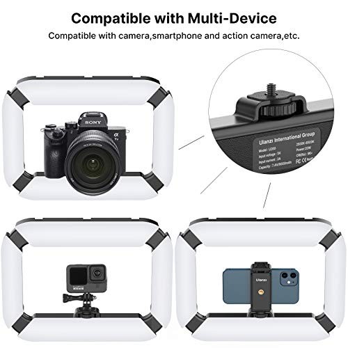 Smartphone Video Rig with Light, Cell Phone Handheld Stabilizer U200 Light