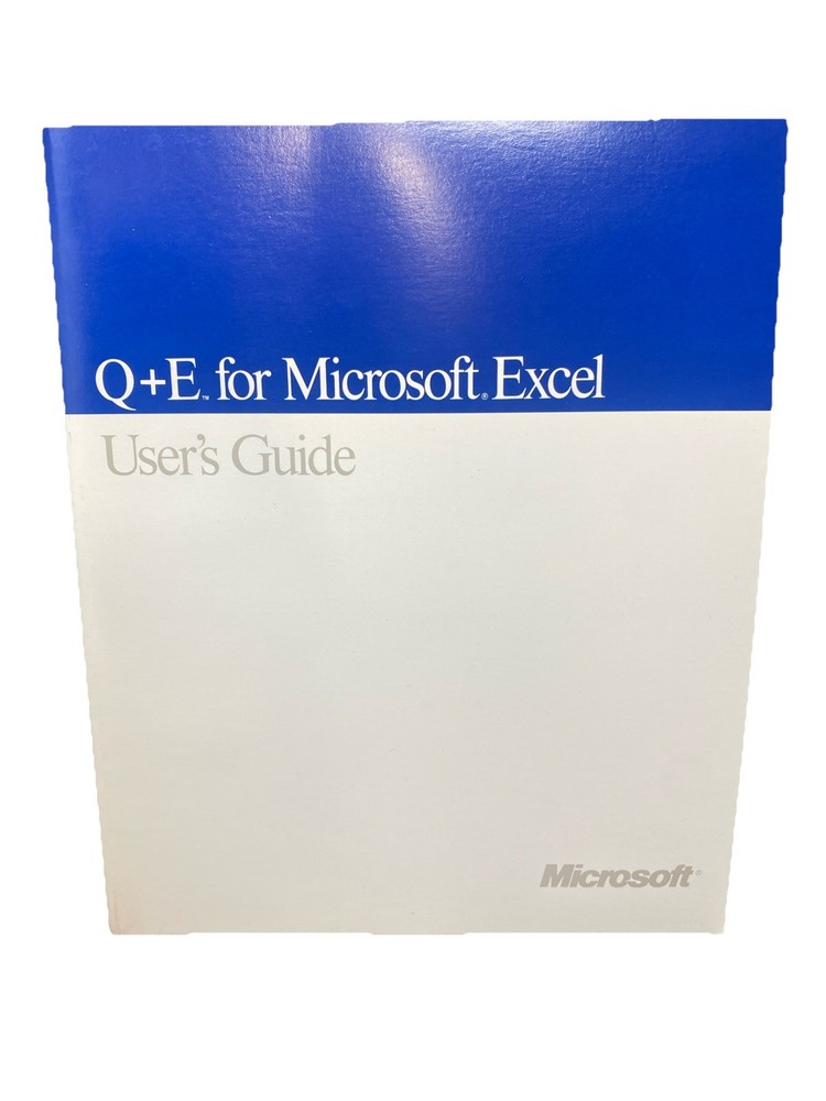 5 Vintage Microsoft Excel 3.0 Books: Quick Reference, User Guide Plus More