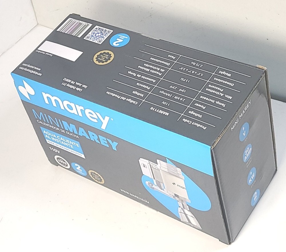 New MAREY 110V 1.5 GPM Electric Mini Tankless Shower Water Heater FREE SHIPPING.