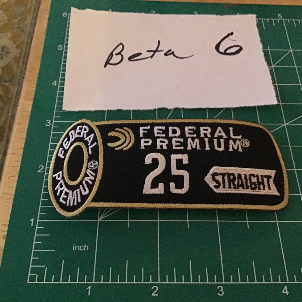 Federal Premium 25 Straight Cloth Patch