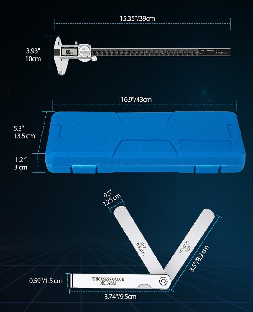 Housolution Digital Caliper 12 Inch, (ABS) Absolute Scale Caliper, ... Fast Ship