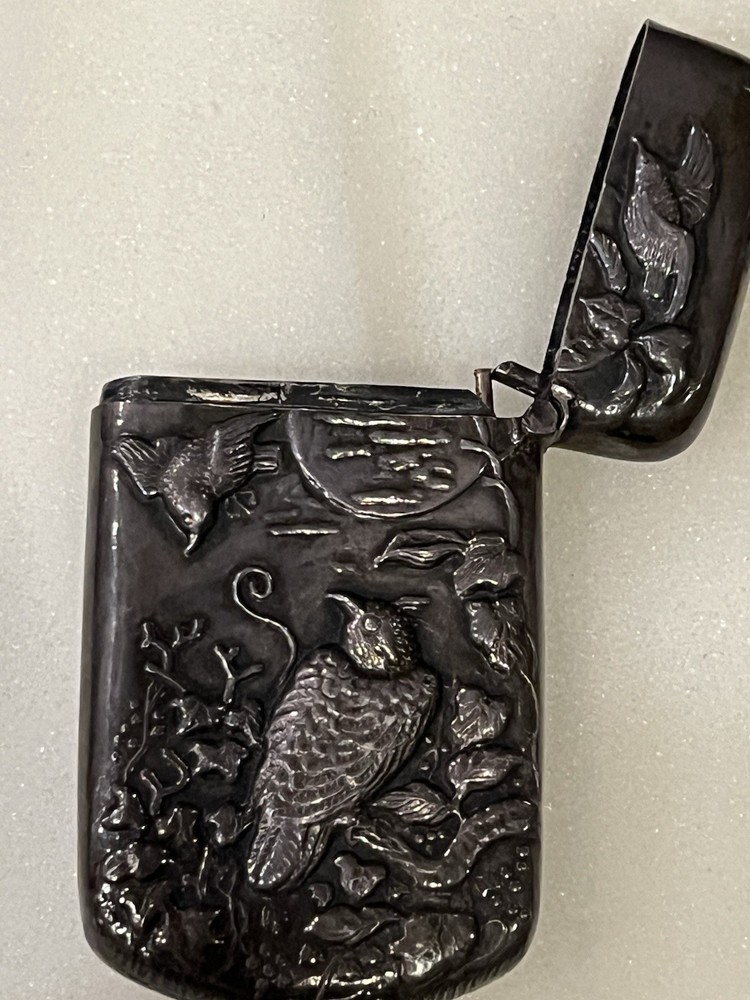 Stunning sterling silver Owl match Safe