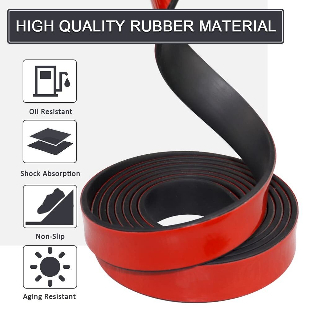 Adhesive Rubber Strips with Adhesive Backing Self Stick Neoprene Solid Rubber...