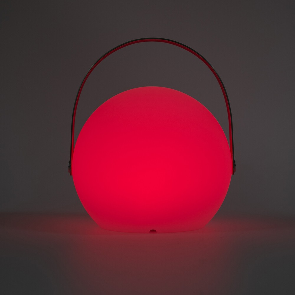 LED Table Lamp Sphere Dimmable w/ Handle Remote Control USB Battery Powered