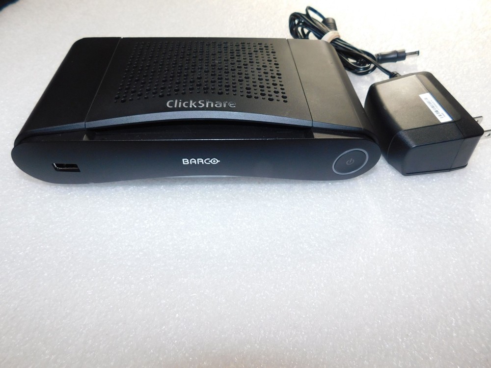 BARCO CS-100 CLICKSHARE PRESENTATION SYSTEM MAIN UNIT & POWER SUPPLY ONLY