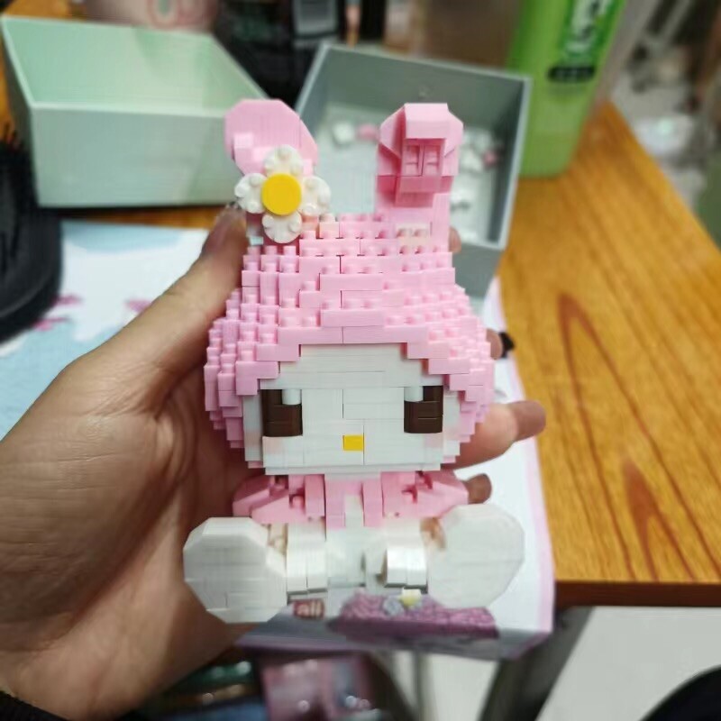 My Melody Mini Building Blocks , 450 Pcs Puzzle Building Blocks Challenging Gift