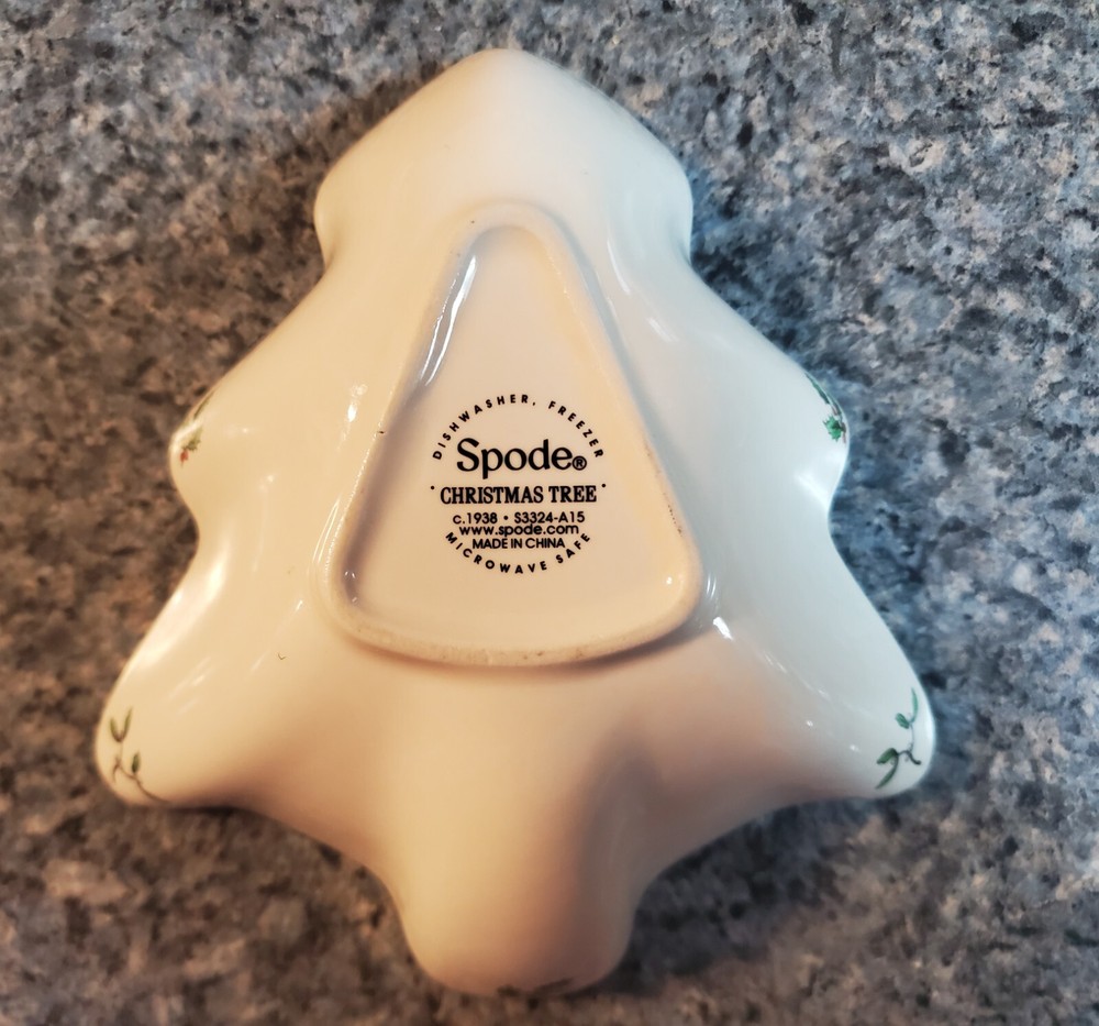 Spode Christmas Tree Candy Dish 5 3/4"
