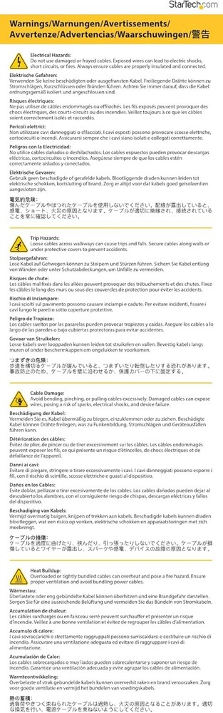 StarTech.com 1 ft Panel Mount USB Cable B to B - 1 Count (Pack of 1), Black