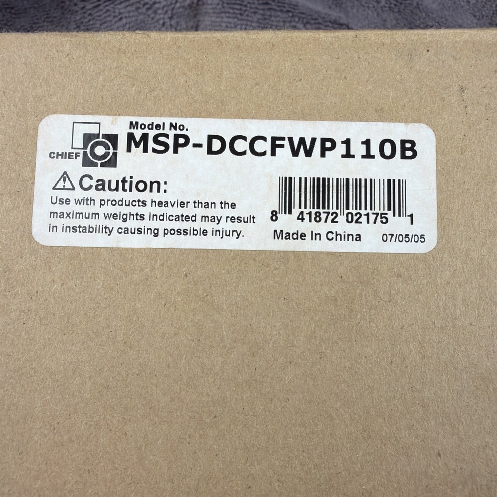 Chief Flat Panel Wall Mount Model MSP-DCCFWP110B NEW