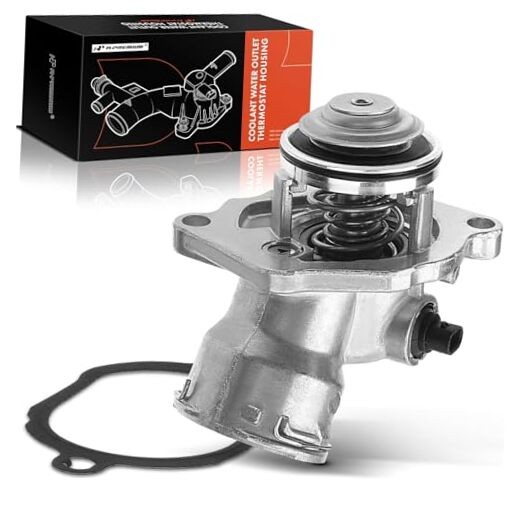 Engine Coolant Thermostat Housing Assembly with Gasket Compatible with