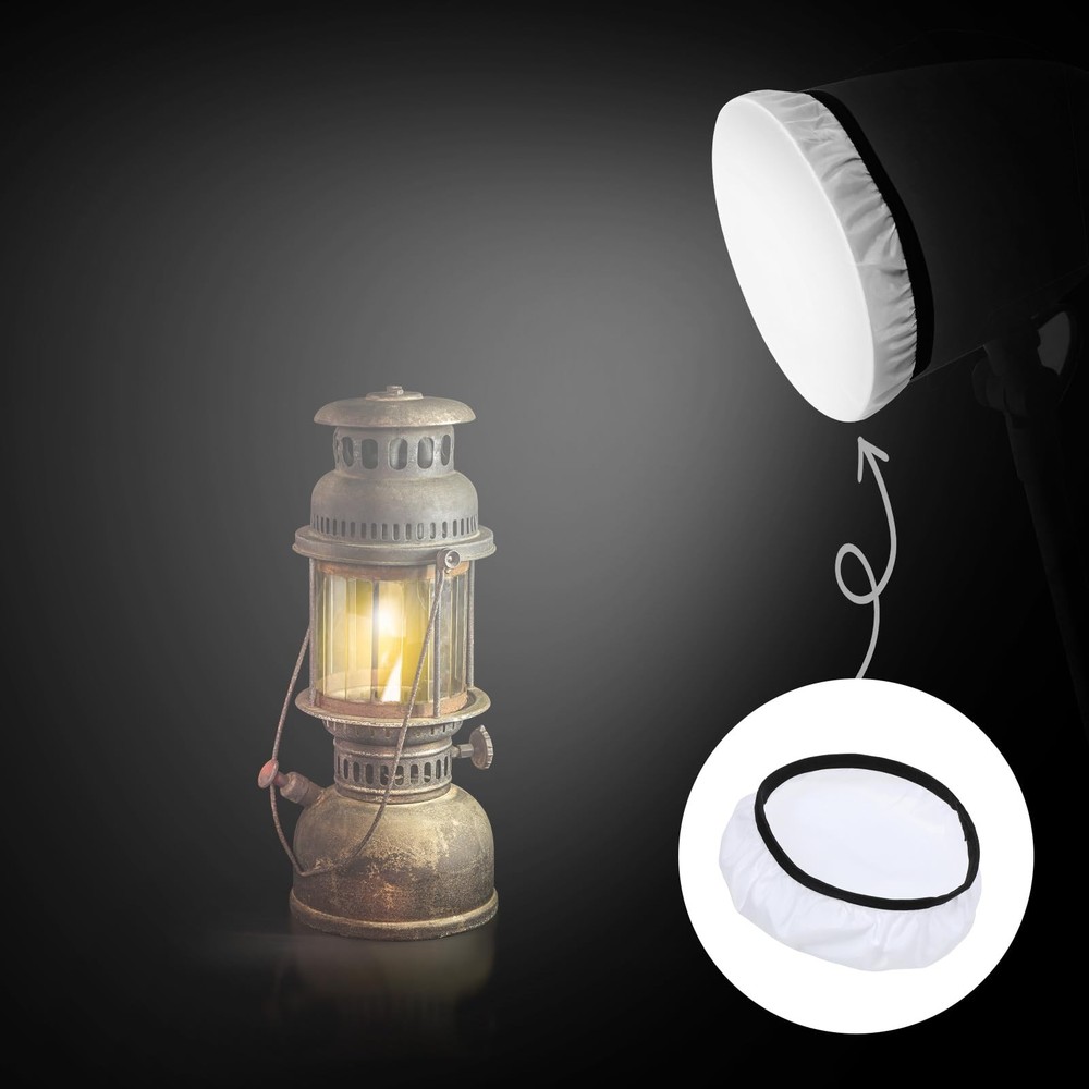 7"/18cm Light Diffuser,Soft Diffuser Lamp Cover White Shade 4Pcs, white