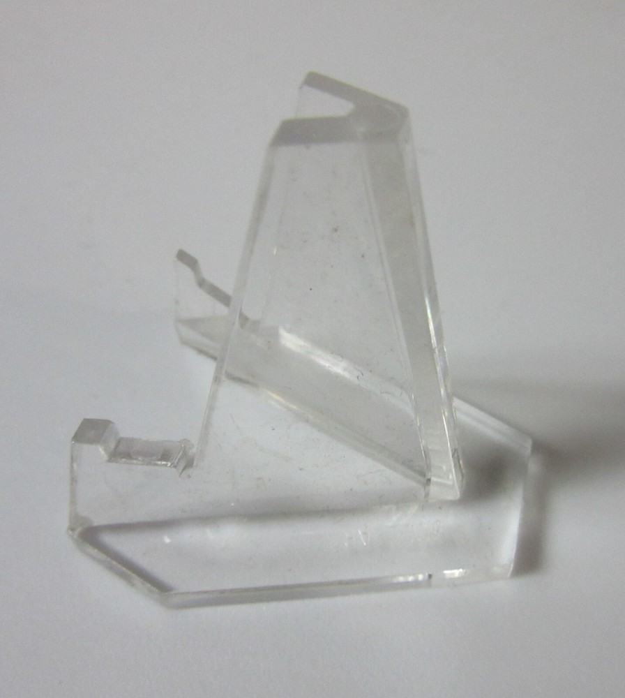 Two VEE Triangular Plastic Small Display Stands Mineral Rock Slabs Etc VTDSS-1.5
