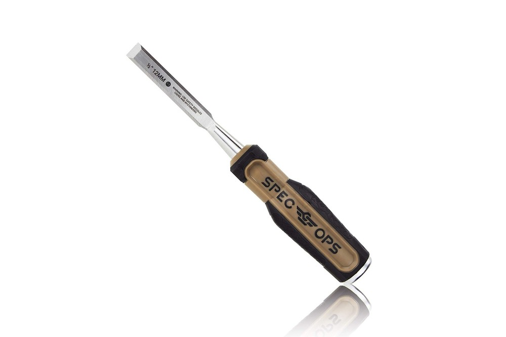 Spec Ops Tools Wood Chisel, 1/2" Blade, High-Carbon Steel Blade,...