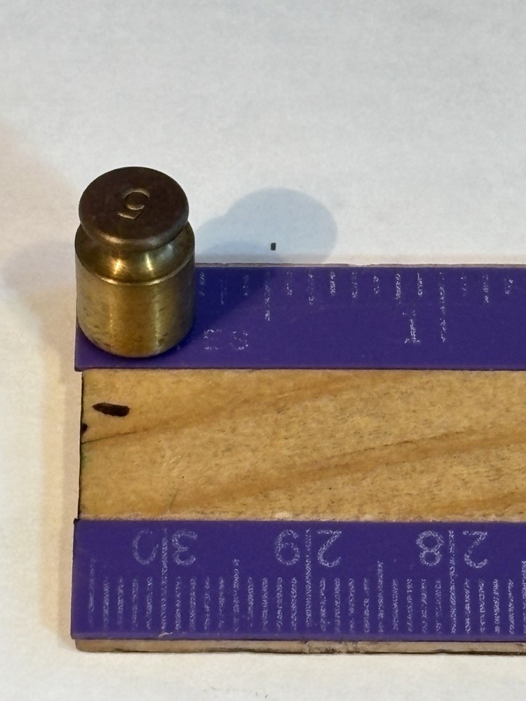 5g Replacement Brass Scale Weight Vintage #1