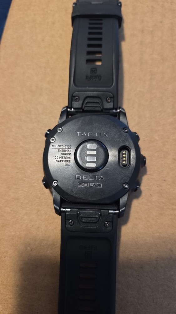 Garmin Tactix Delta Solar Watch, 6 Extra Bands, Charging Cable, Screen Protector