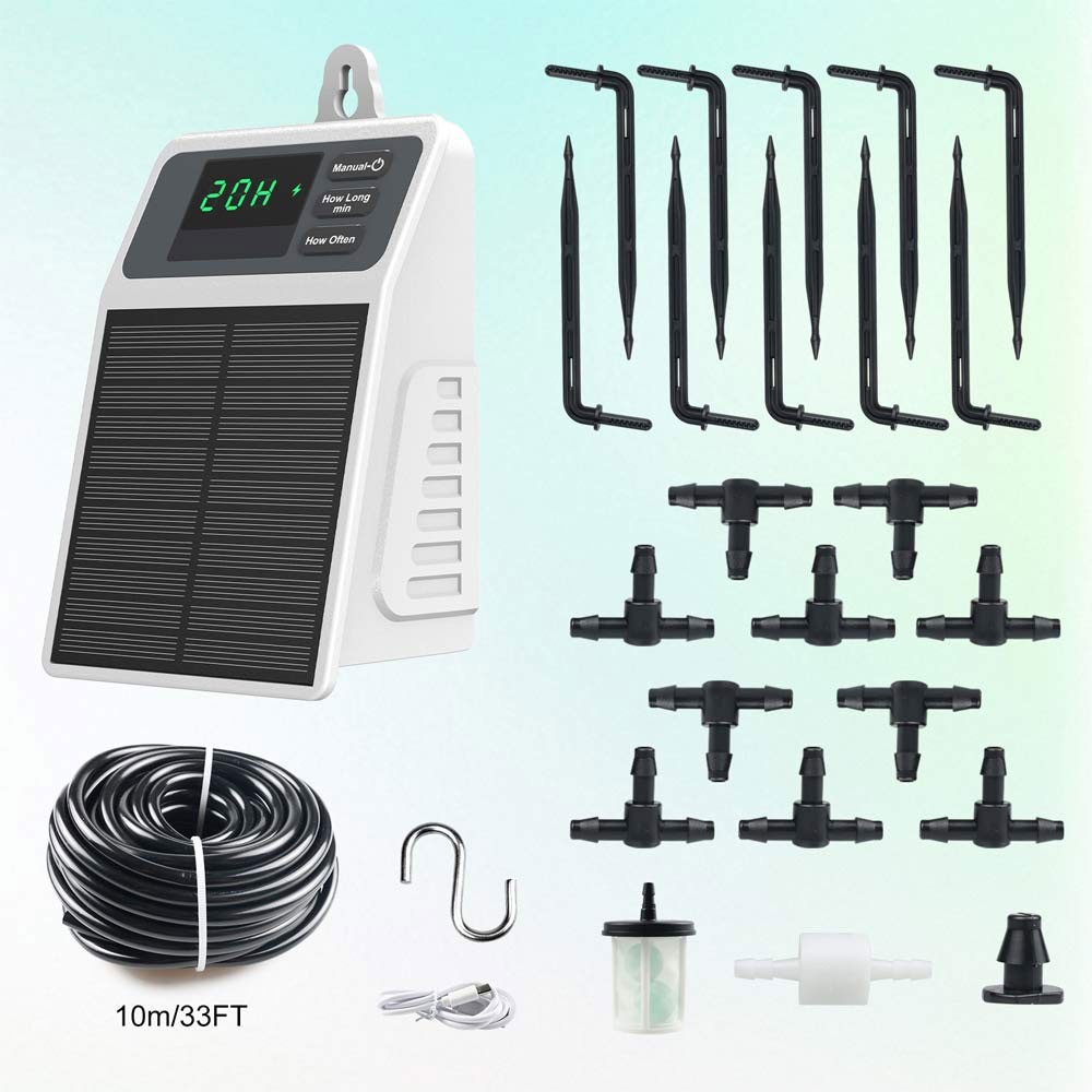 Solar Irrigation Set Automatic Plant Watering Timer Irrigation System new